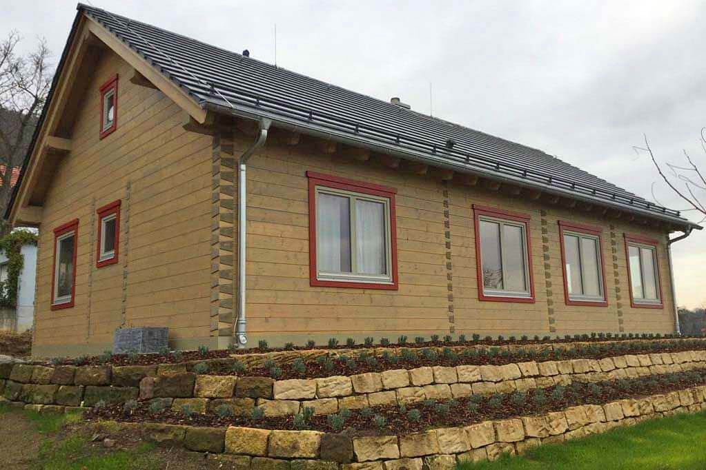 Timmerhus Bungalow i 22 cm fyrkantstimmer